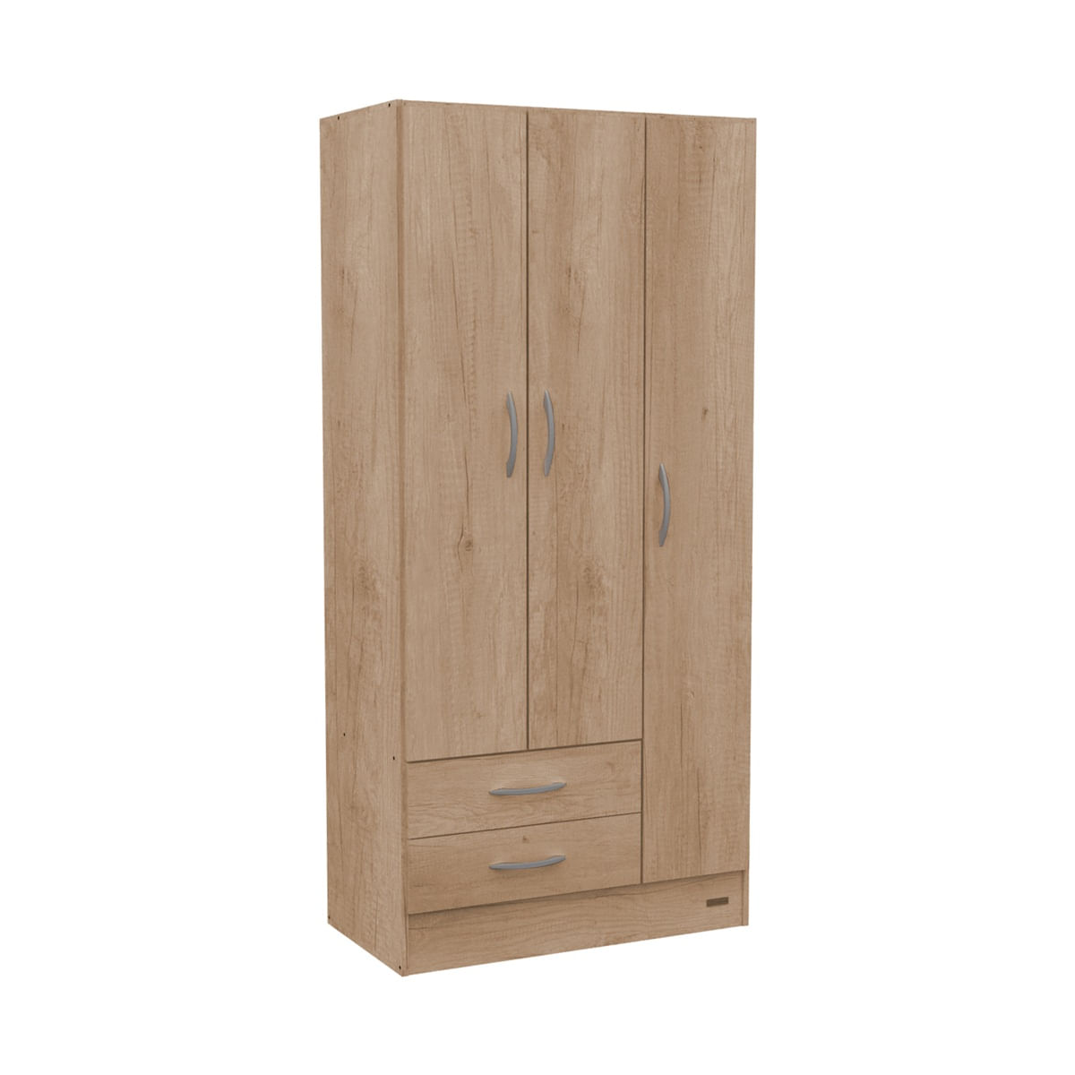 Placard Mosconi Pack 3 puertas 2 cajones Bambu