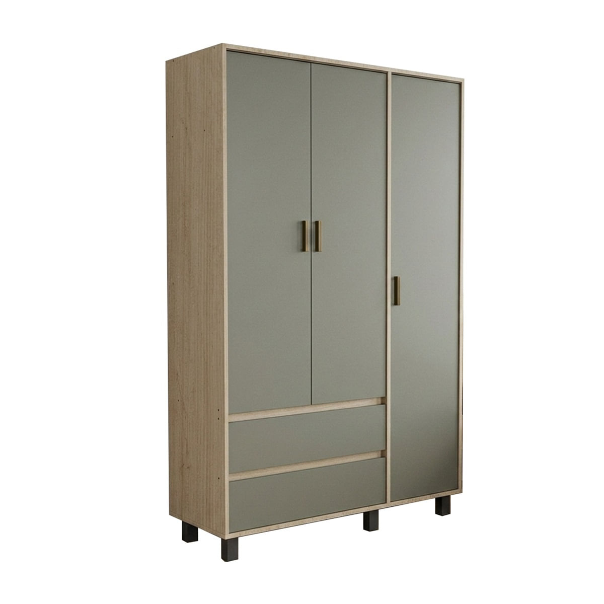Placard Mosconi Geo 3 puertas Bambu Gris 57425