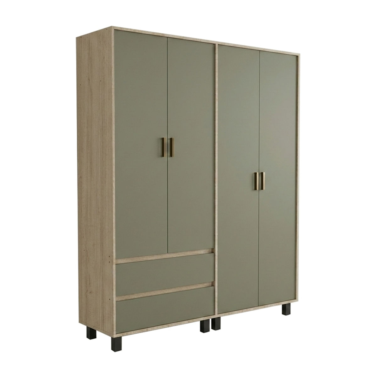 Placard Mosconi Geo 4 puertas Bambu