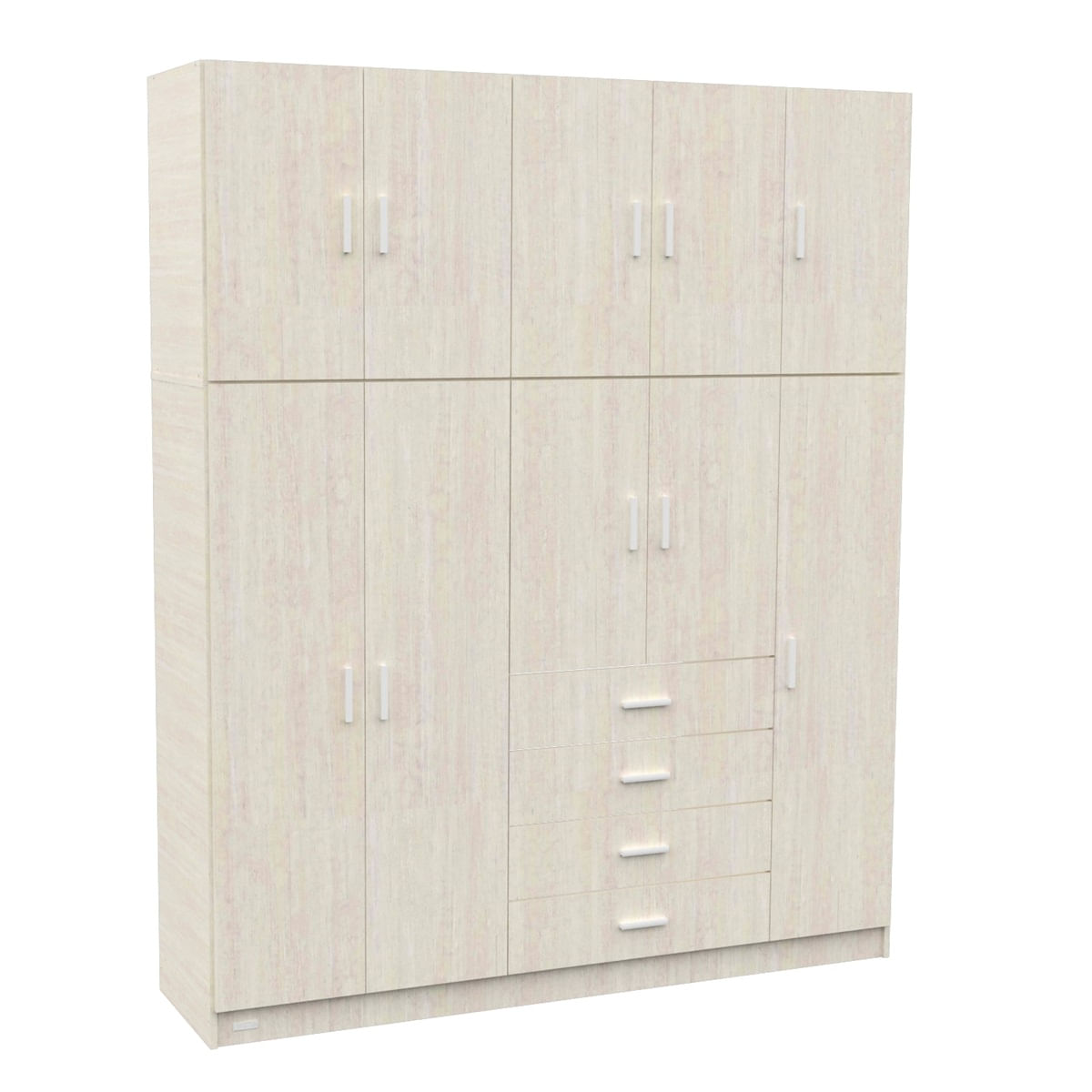 Placard Mosconi Dakar 10 puertas 4 cajones con baulera Venezia