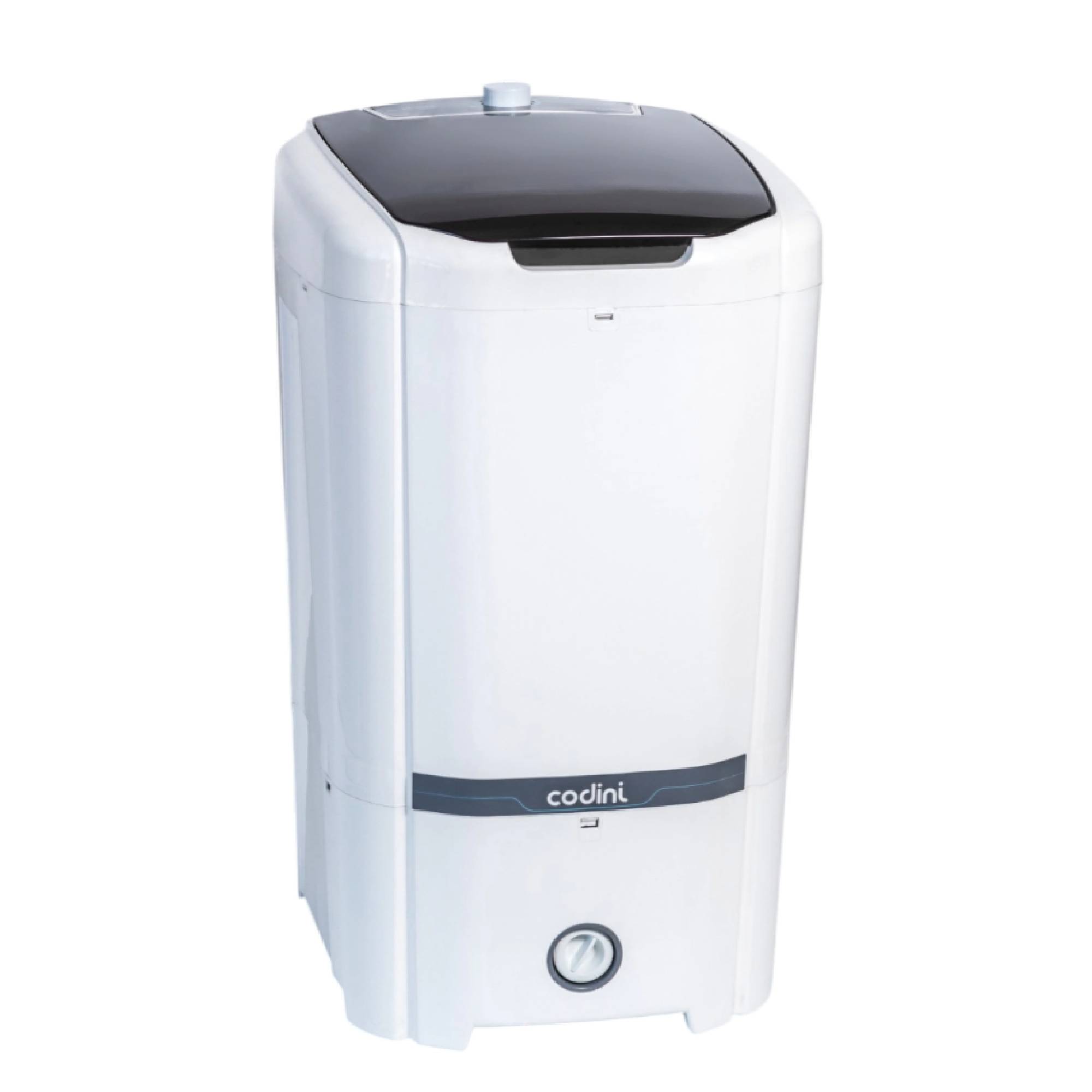 Lavarropas Semiautomático QBICO 10 kg 9 Programas Sistema de lavado oriental Blanco Codini - 8054