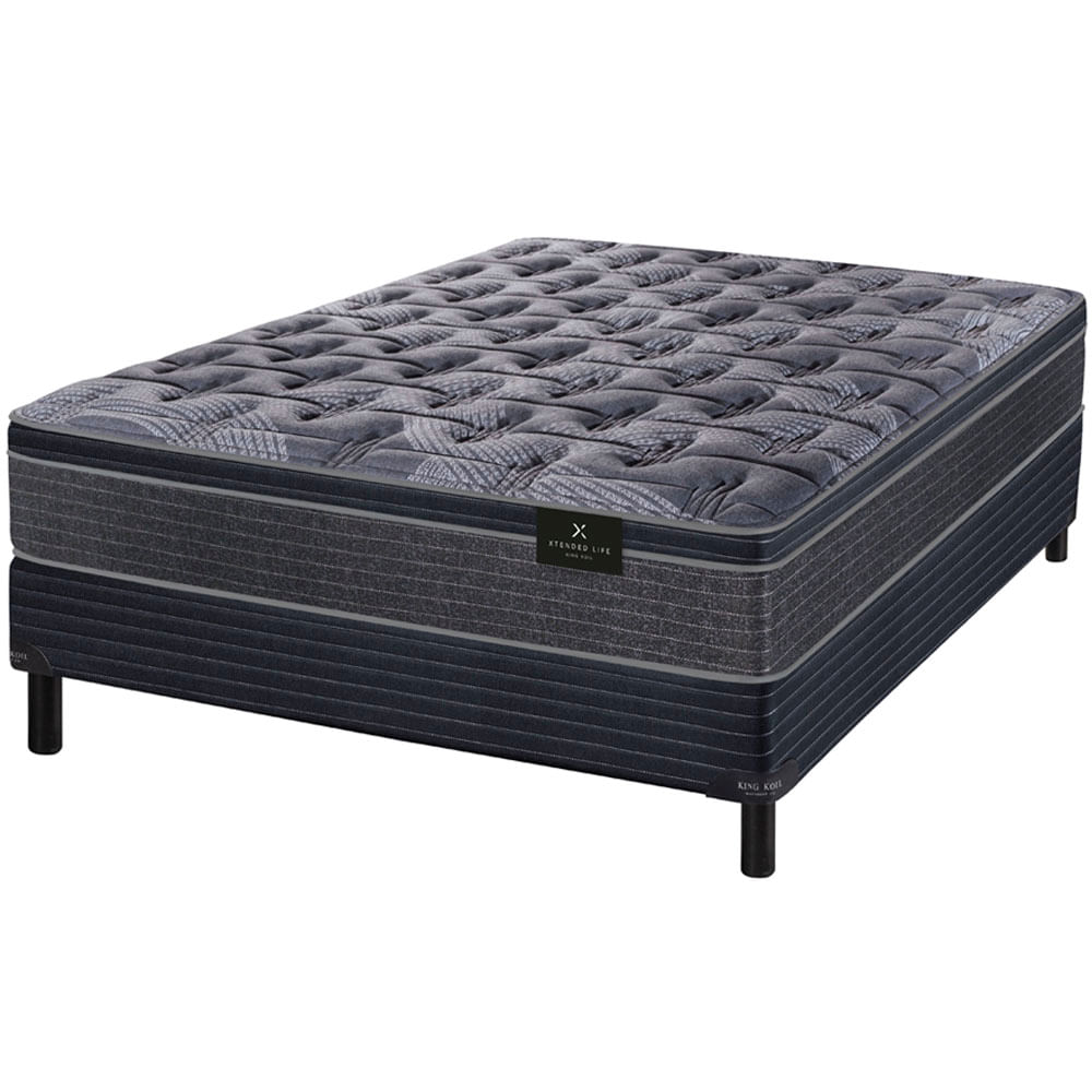 Conjunto Sommier y Colchón de resortes King Koil XL Advanced de 2 plazas 140x190 cm