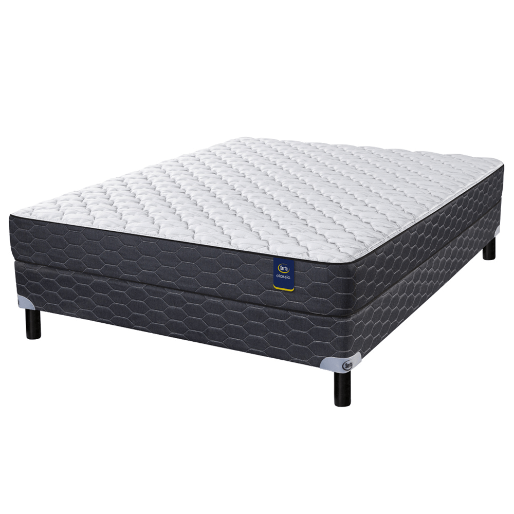 Conjunto Sommier y Colchón de resortes Serta Joplin de 2 plazas 140x190 cm