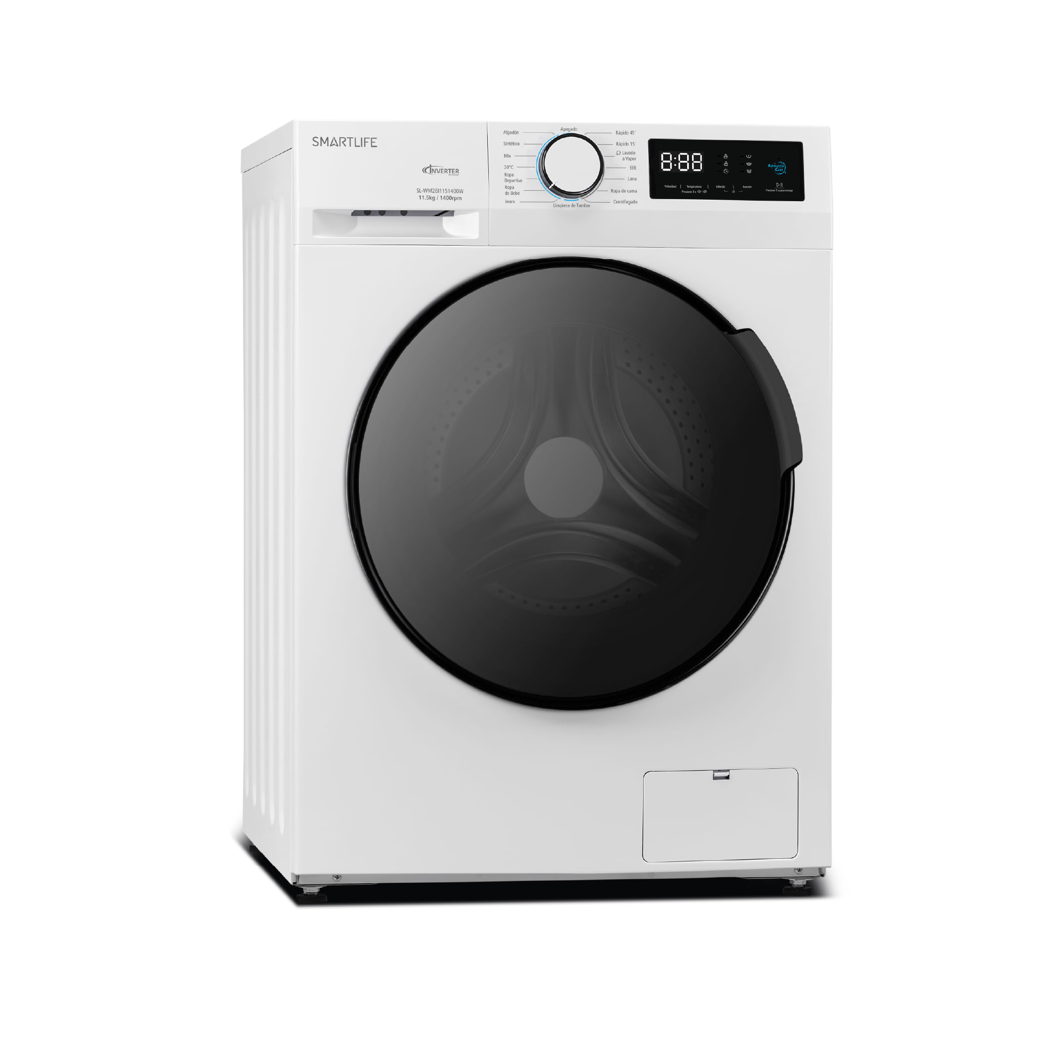 Lavarropas SmartLife WM26I1151400W 11,5kg 1400RPM CF BL Inverter