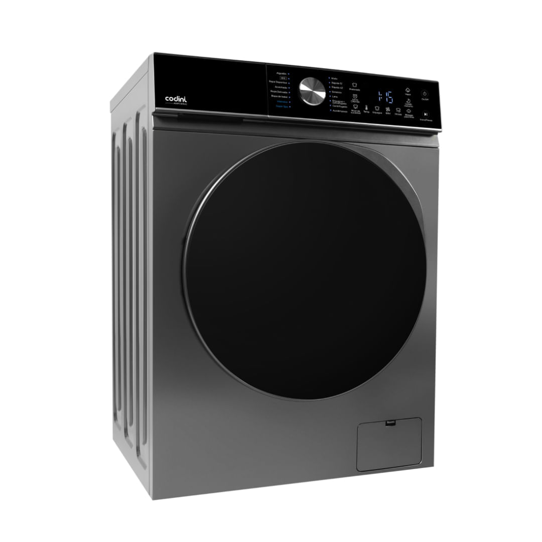 Lavarropas Automatico Carga Frontal Display Touch 9 kg 1400 rpm Inverter Silver - AIAFC9014G