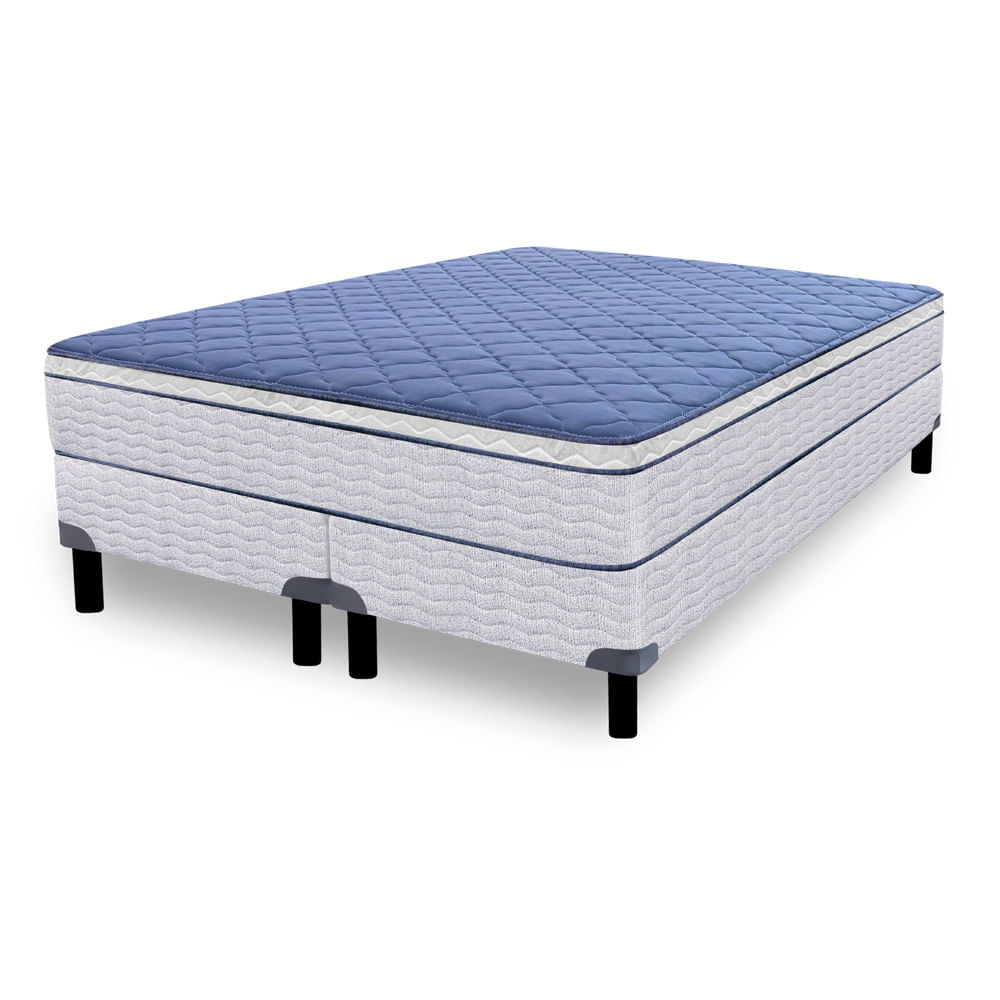 Conjunto Sommier y Colchón de resortes Zafiro Cobalt King Size 180x200 cm