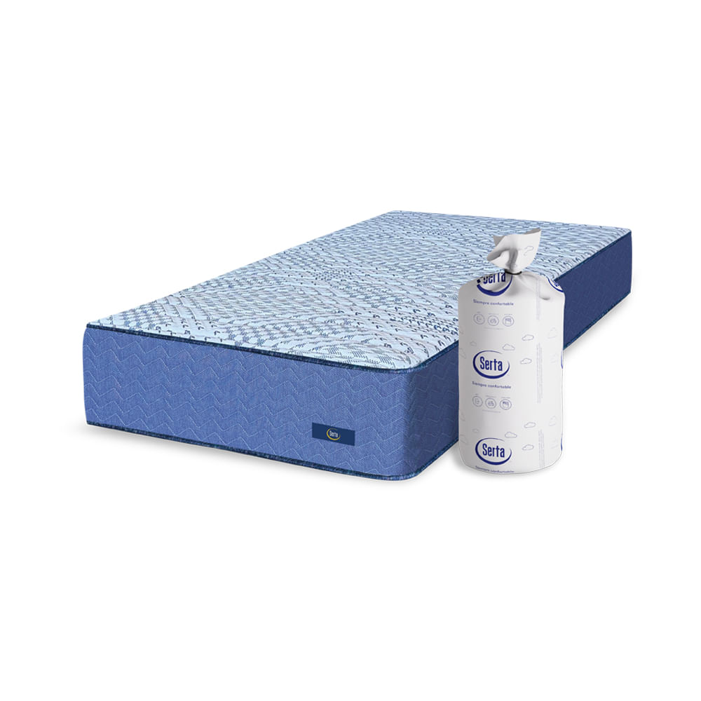 Colchón compactado de resortes Serta Supreme Pocket de 1 1/2 plazas 100x190 cm