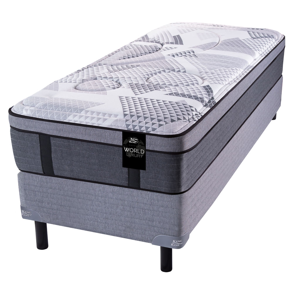 Conjunto Sommier y Colchón de resortes King Koil 120 Gold - Luxury Pocket de 1 1/2 plazas 100x190 cm