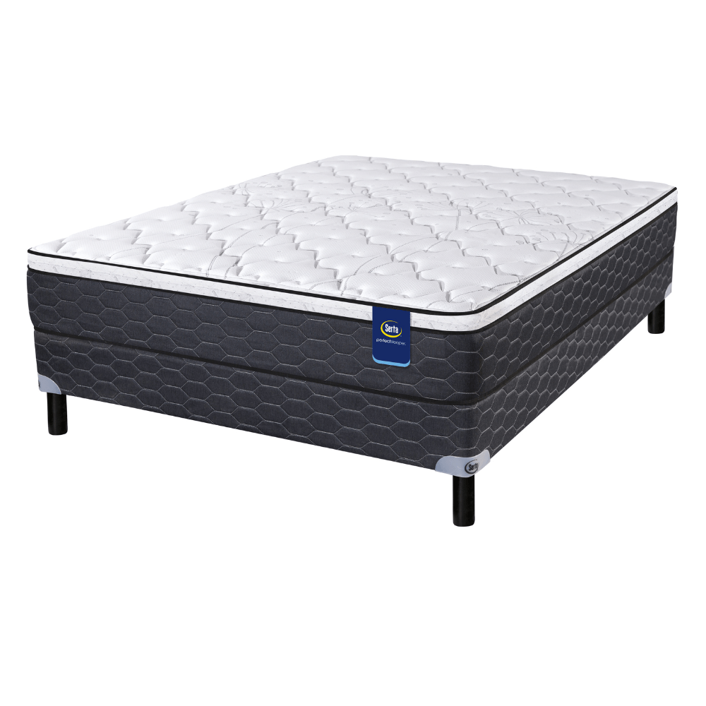 Conjunto Sommier y Colchón de resortes Serta Monnet Pocket de 2 plazas 140x190 cm