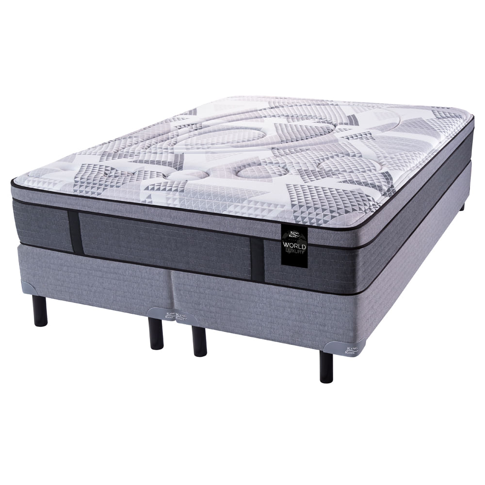 Conjunto Sommier y Colchón de resortes King Koil 120 Gold - Luxury Pocket Super King 200x200 cm