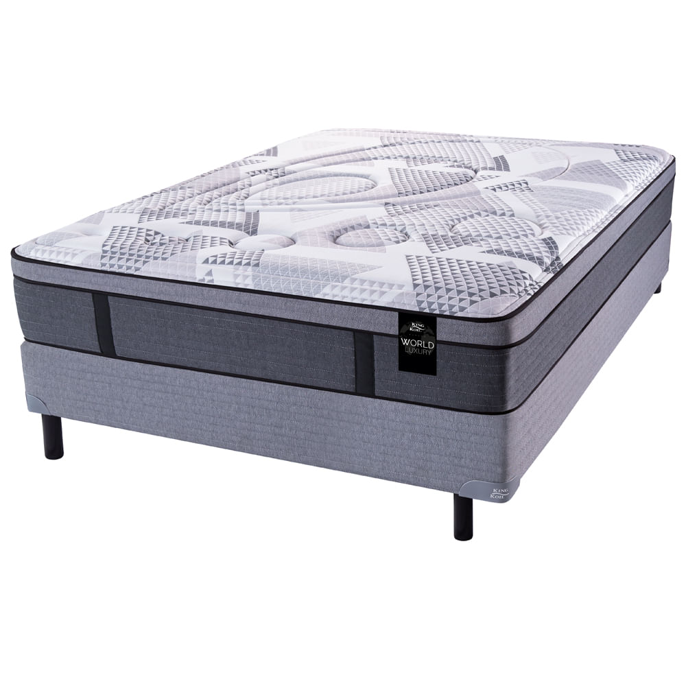 Conjunto Sommier y Colchón de resortes King Koil 120 Gold - Luxury Pocket de 2 plazas 140x190 cm