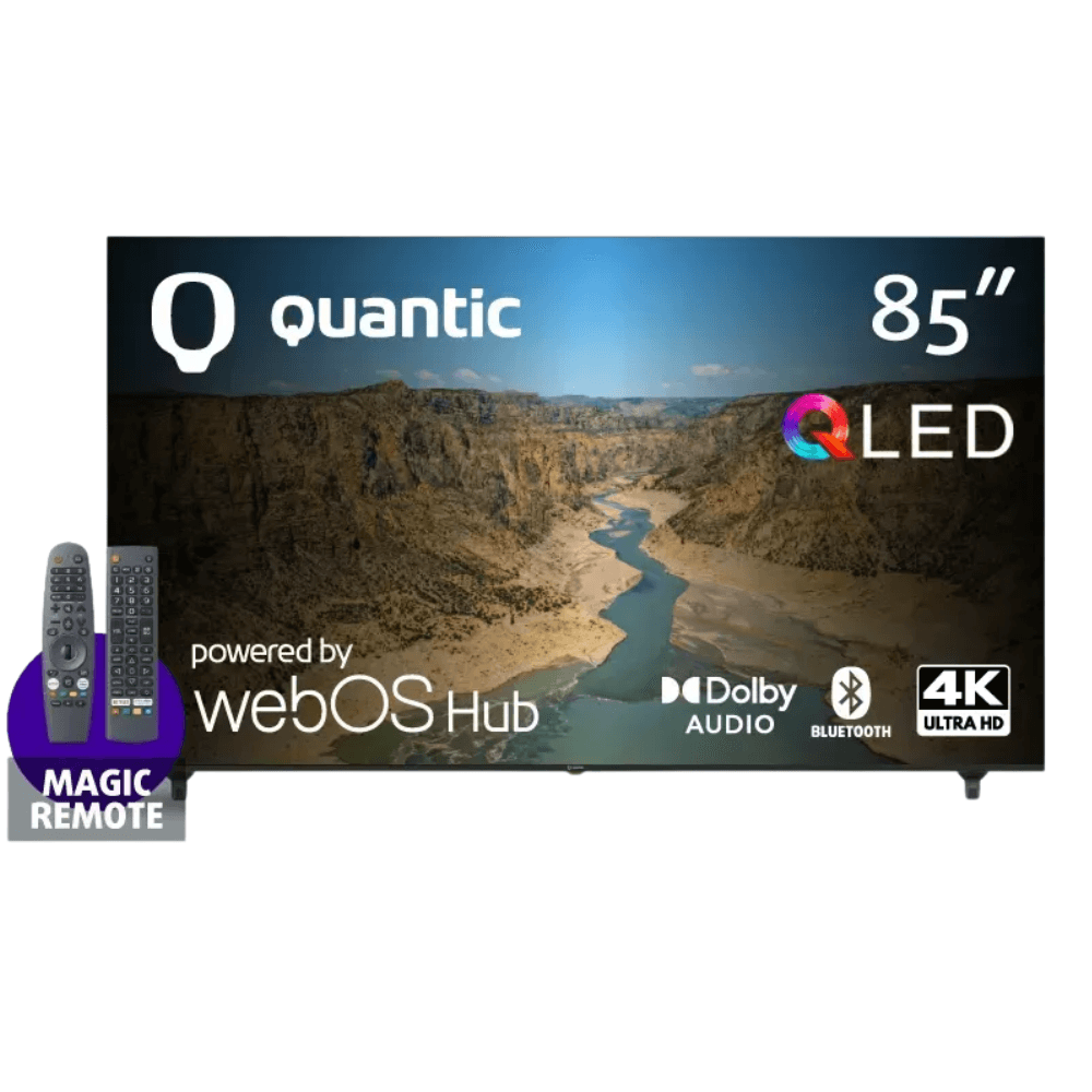 Smart TV QLED 85" Quantic QT85QLDWEB Ultra HD