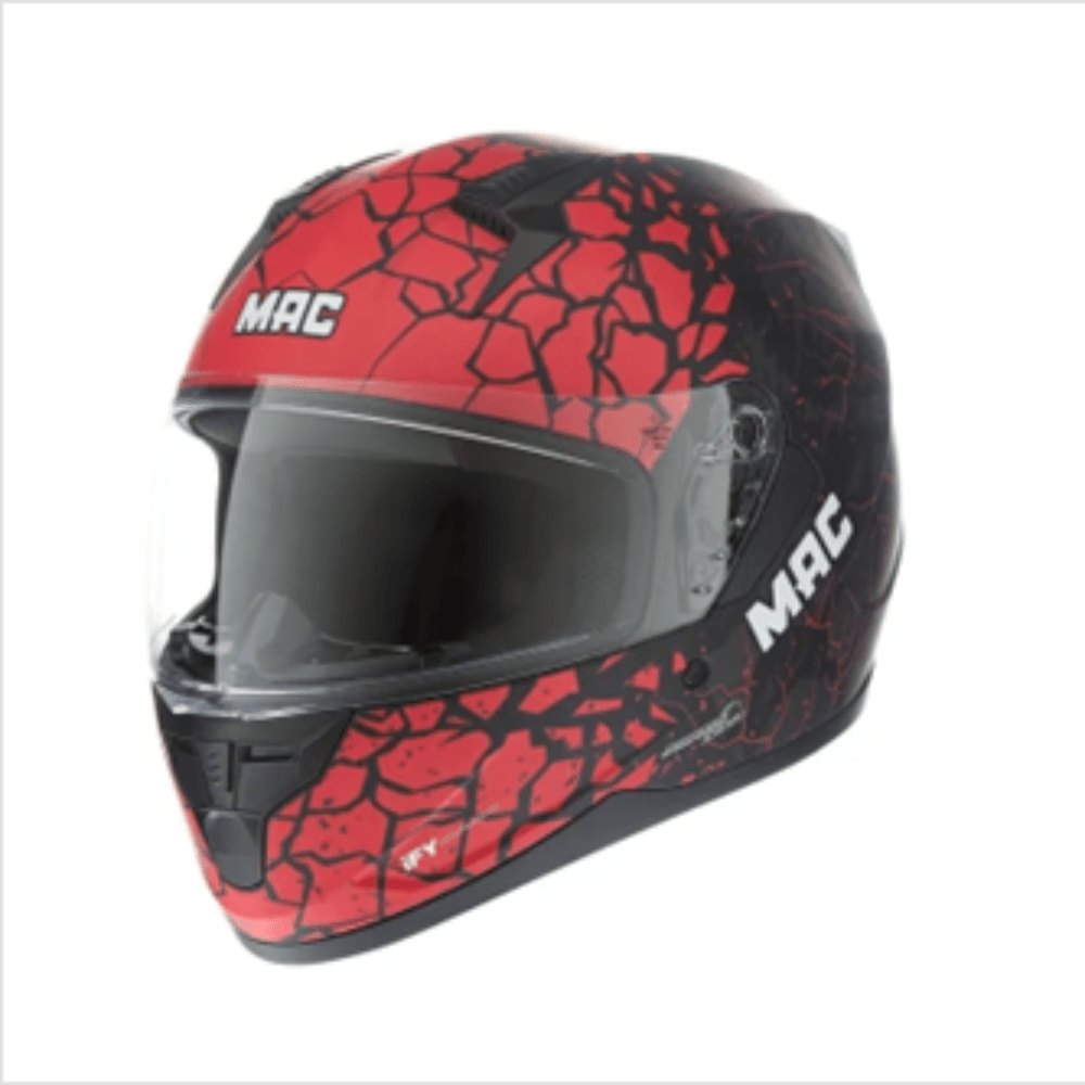 Casco moto MAC integral ffm67 bass krampus negro rojo mate talle xxl