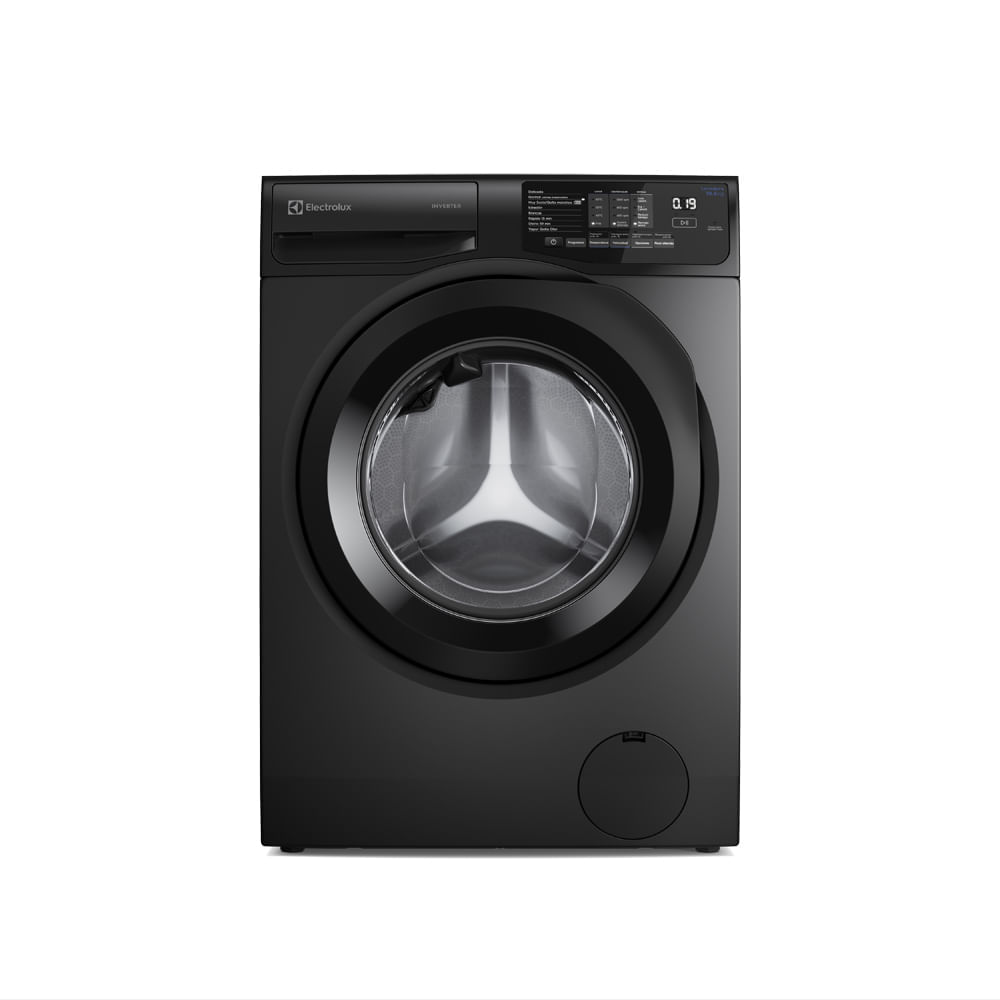 Lavarropas Inteligente Carga Frontal Electrolux 10,5kg Gris Inverter con Agua Caliente y Lavado Inteligente LFC11