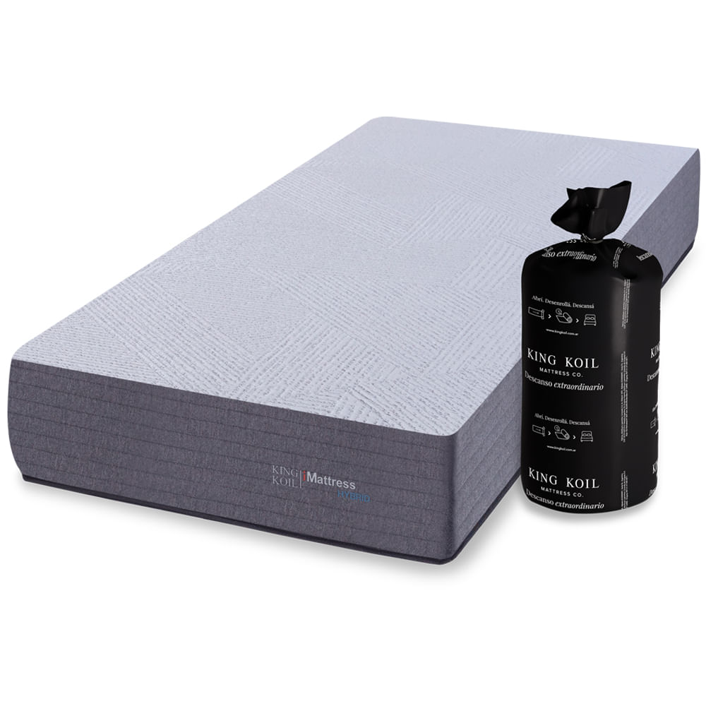 Colchón compactado de resortes King Koil G-Hybrid de 1 plaza 80x190 cm