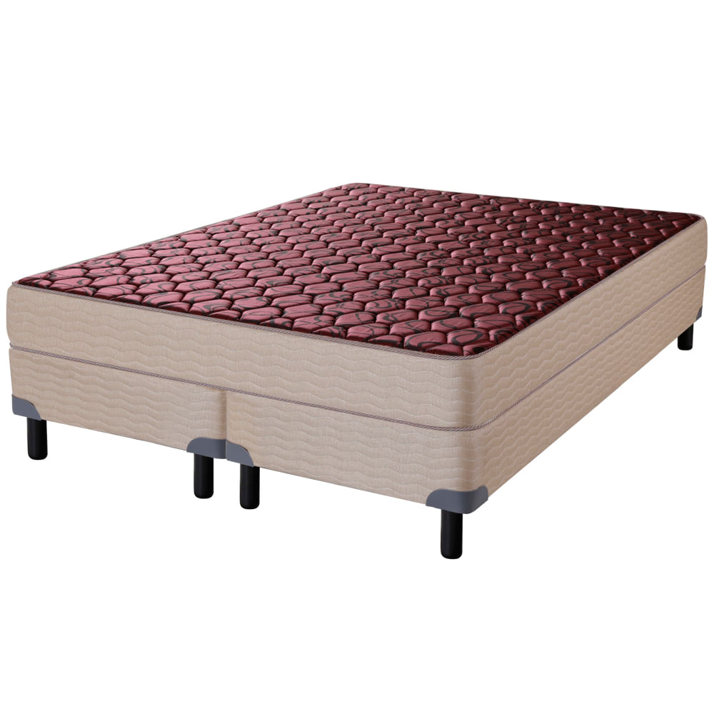 Conjunto Sommier y Colchón de espuma Zafiro Bremen Queen Size 160x200 cm