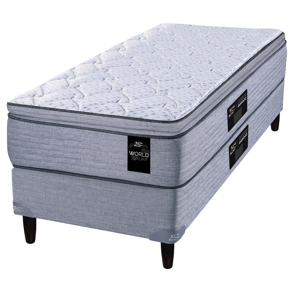 Sommier y Colchón de resortes King Koil Kensington de 1 plaza 90x190 cm