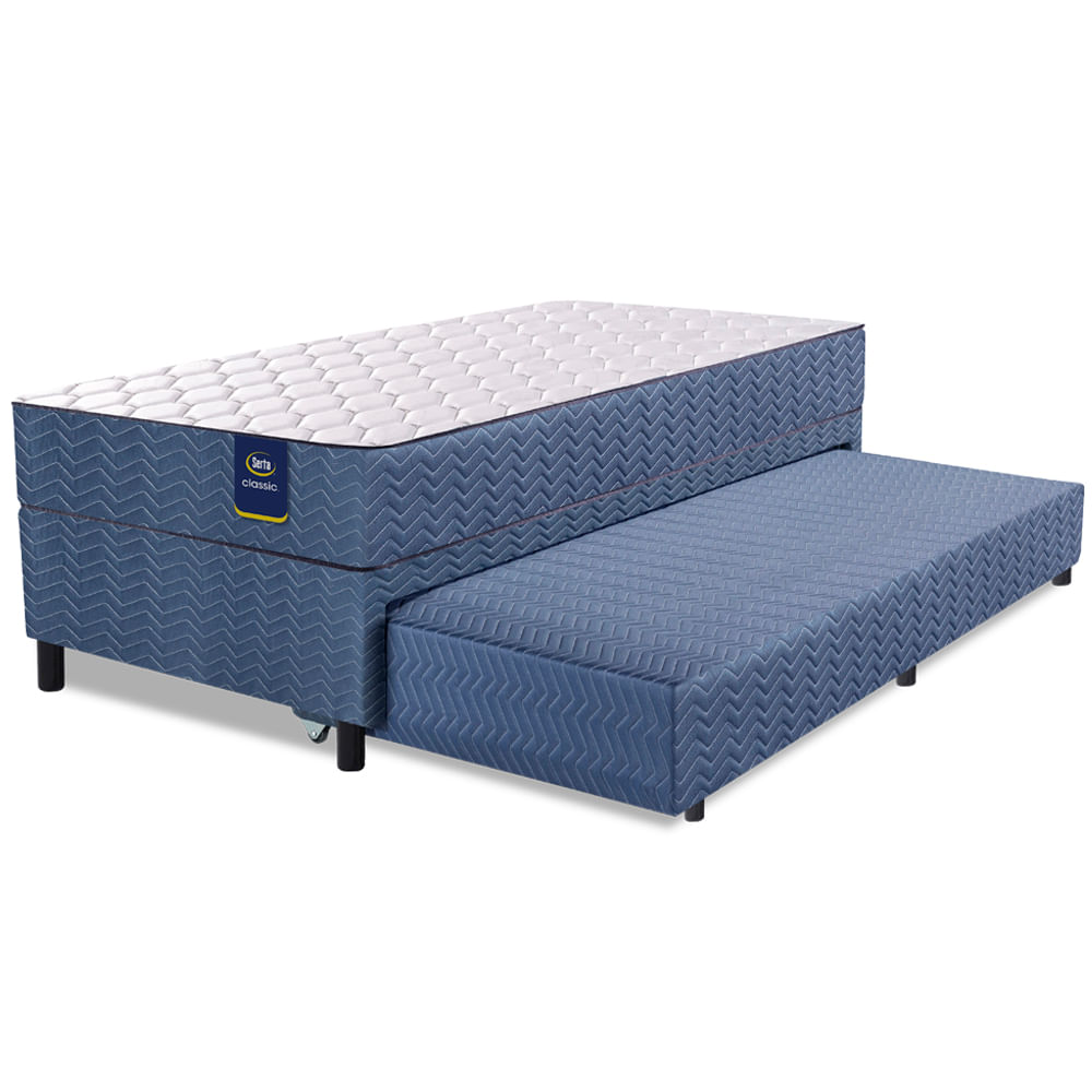 Conjunto Bicama Serta Classic + Colchón de espuma de 1 plaza 90x190 cm