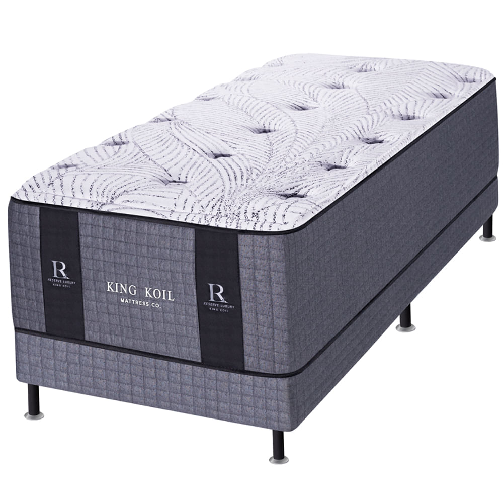 Conjunto Sommier y Colchón de resortes King Koil Lexington de 1 plaza 90x190 cm