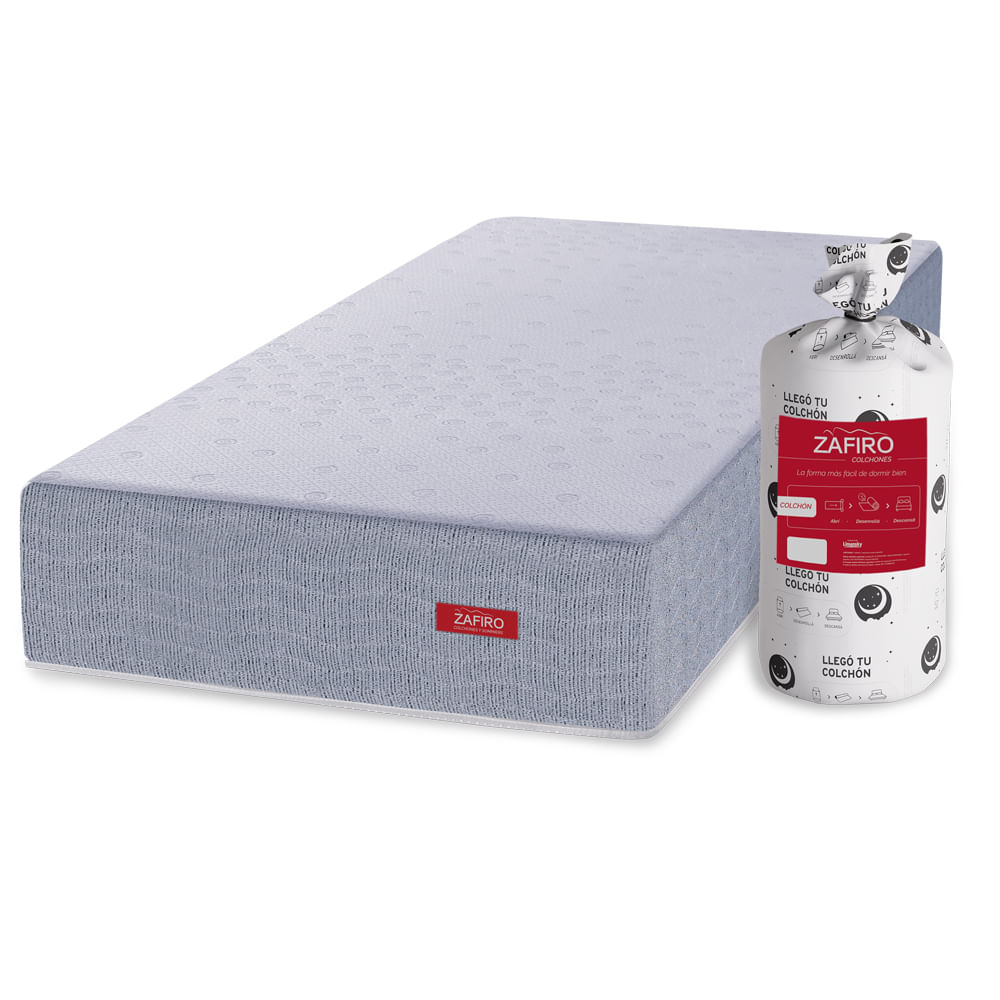 Colchón compactado de resortes Zafiro Express Hybrid de 1 plaza 90x190 cm
