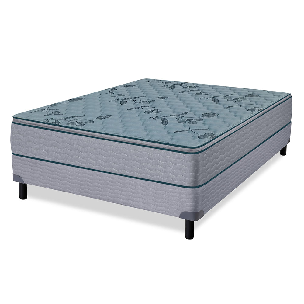 Conjunto Sommier y Colchón de resortes Zafiro Imori de 2 plazas 140x190 cm