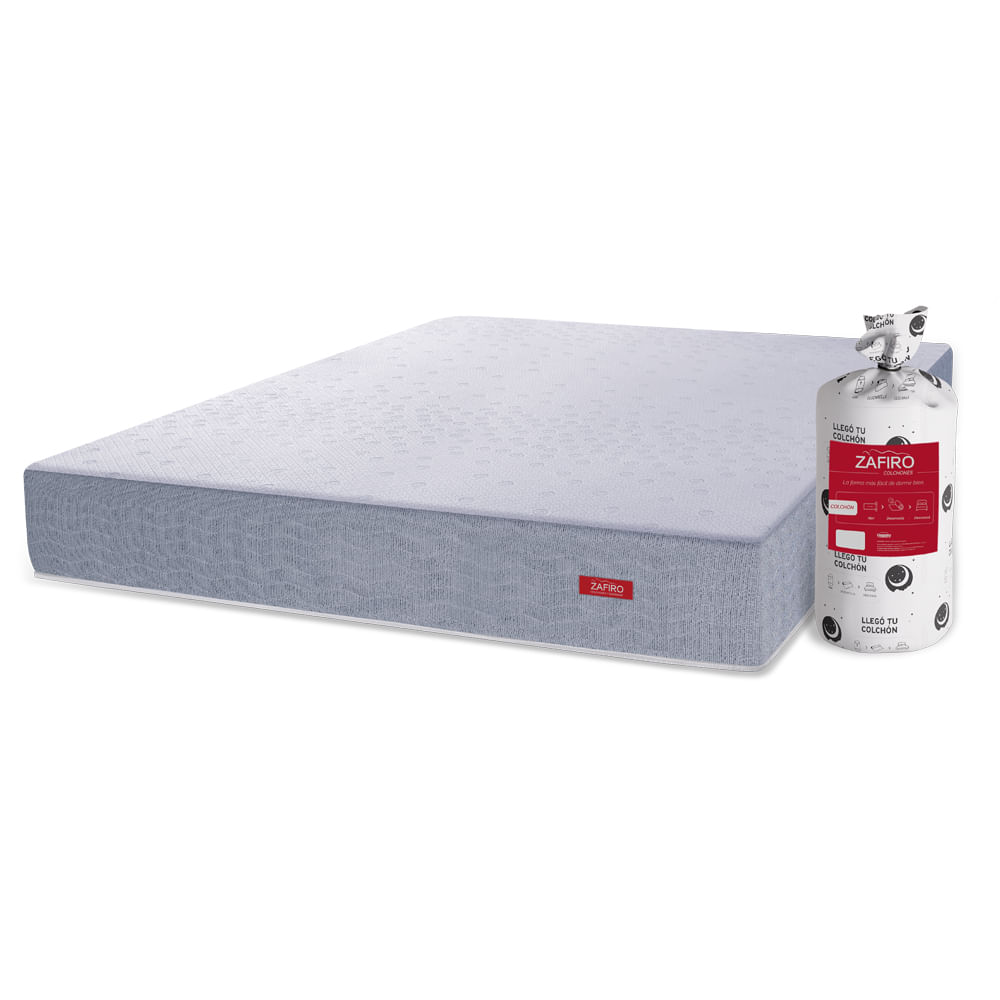Colchón compactado de resortes Zafiro Express Hybrid Super King 200x200 cm