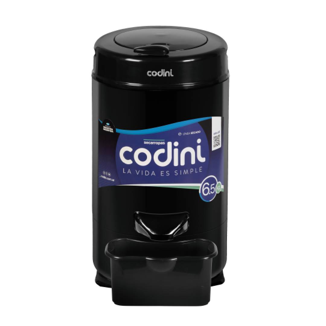 Secarropas Centrífugo Innova 6.5 kg 2.800 RPM Negro Codini - IN65