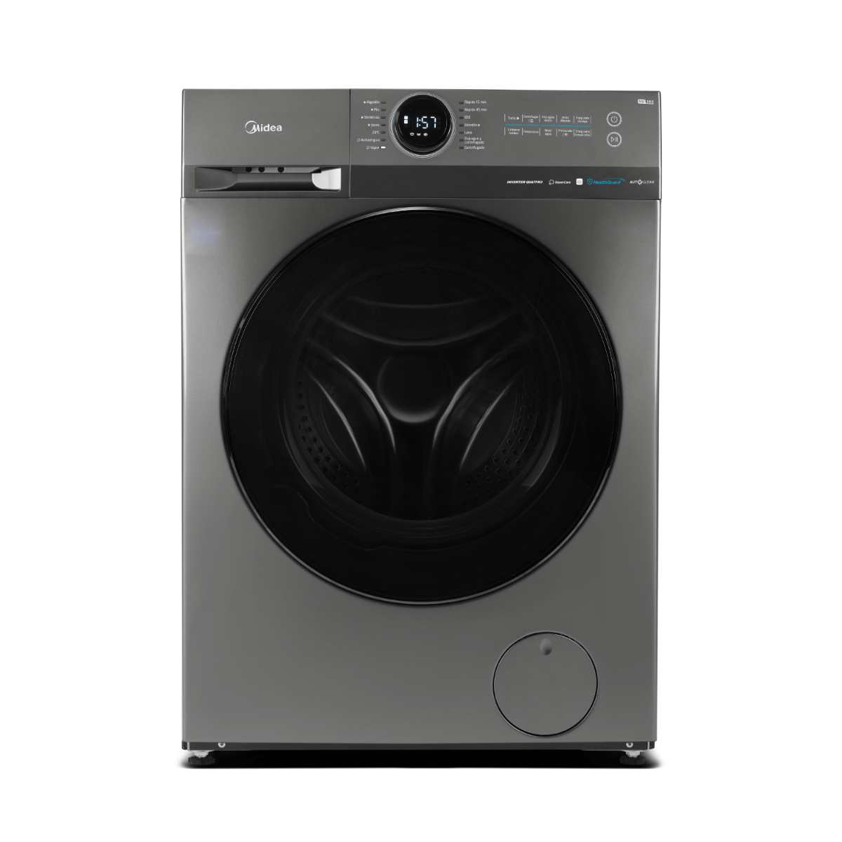 Lavarropas  Midea MF200W80WB/T-A1 8kg 1400RPM Con WiFi  Inverter