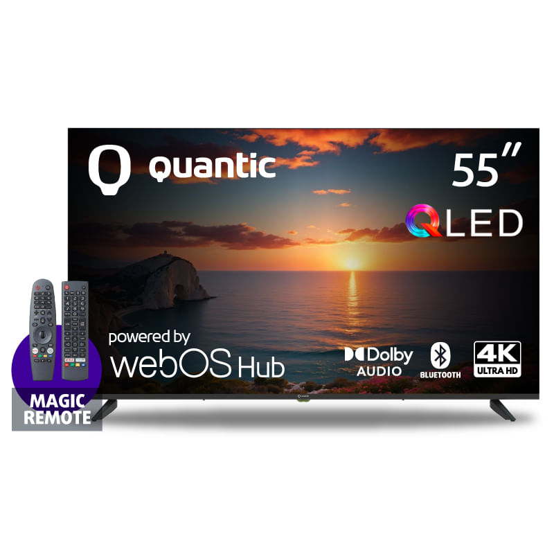 Smart TV QLED 55'' Quantic QT55QLDWEB Ultra HD WebOs