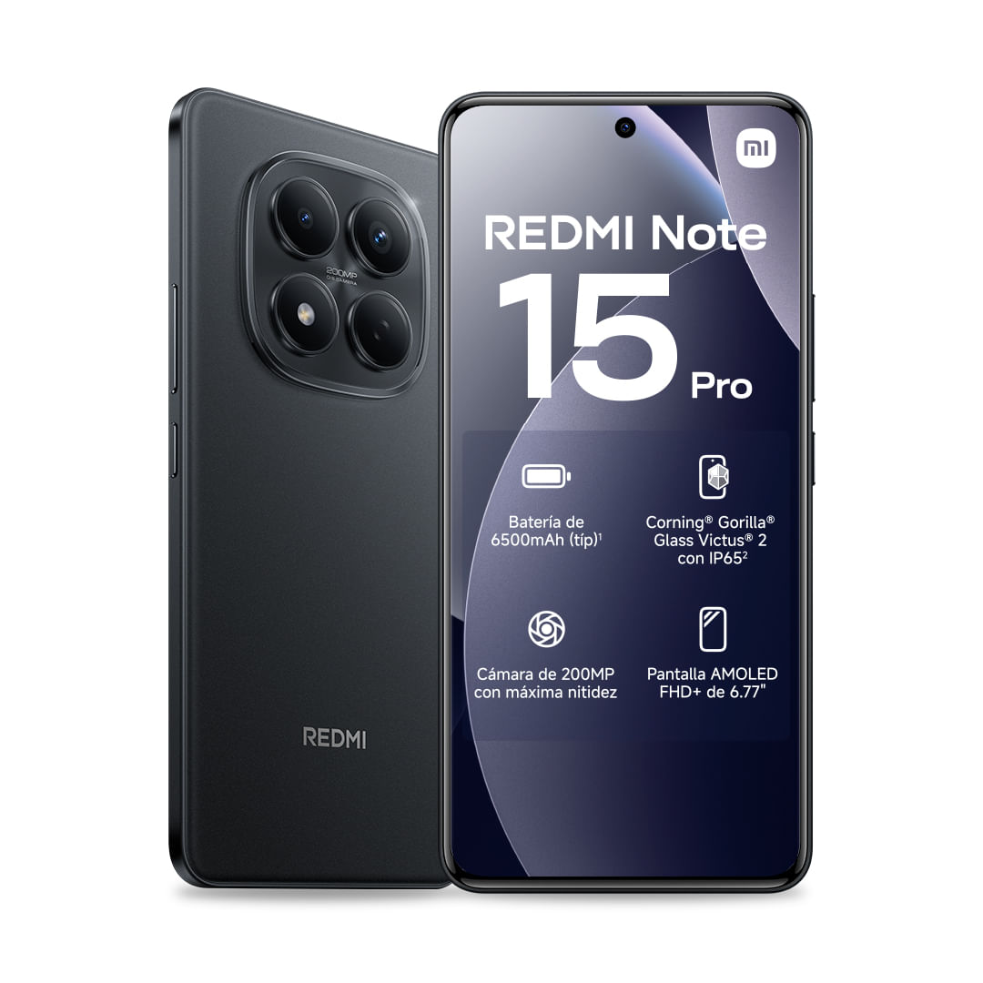 Celular Xiaomi Redmi Note 15 Pro 6,7" 8 GB 256 GB Black (P6)