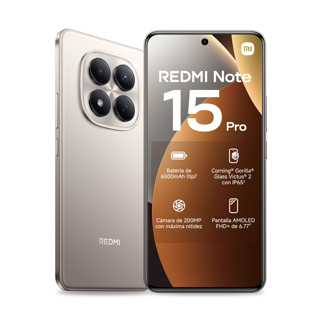 Celular Xiaomi Redmi Note 15 Pro 6,7" 8 GB 256 GB Titanium (P6)