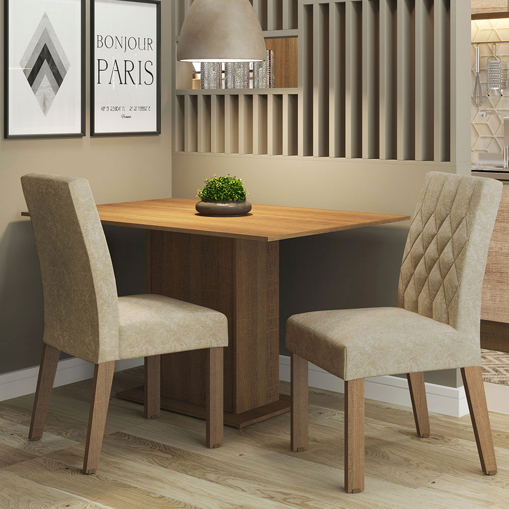 Juego De Comedor Madesa Tainá Con 2 Sillas Imperial
