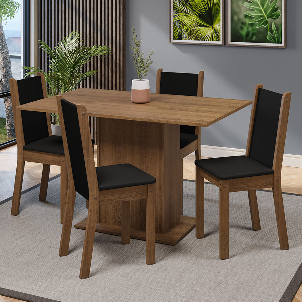 Juego De Comedor Madesa Tina Con 4 Sillas 50077K4TPT