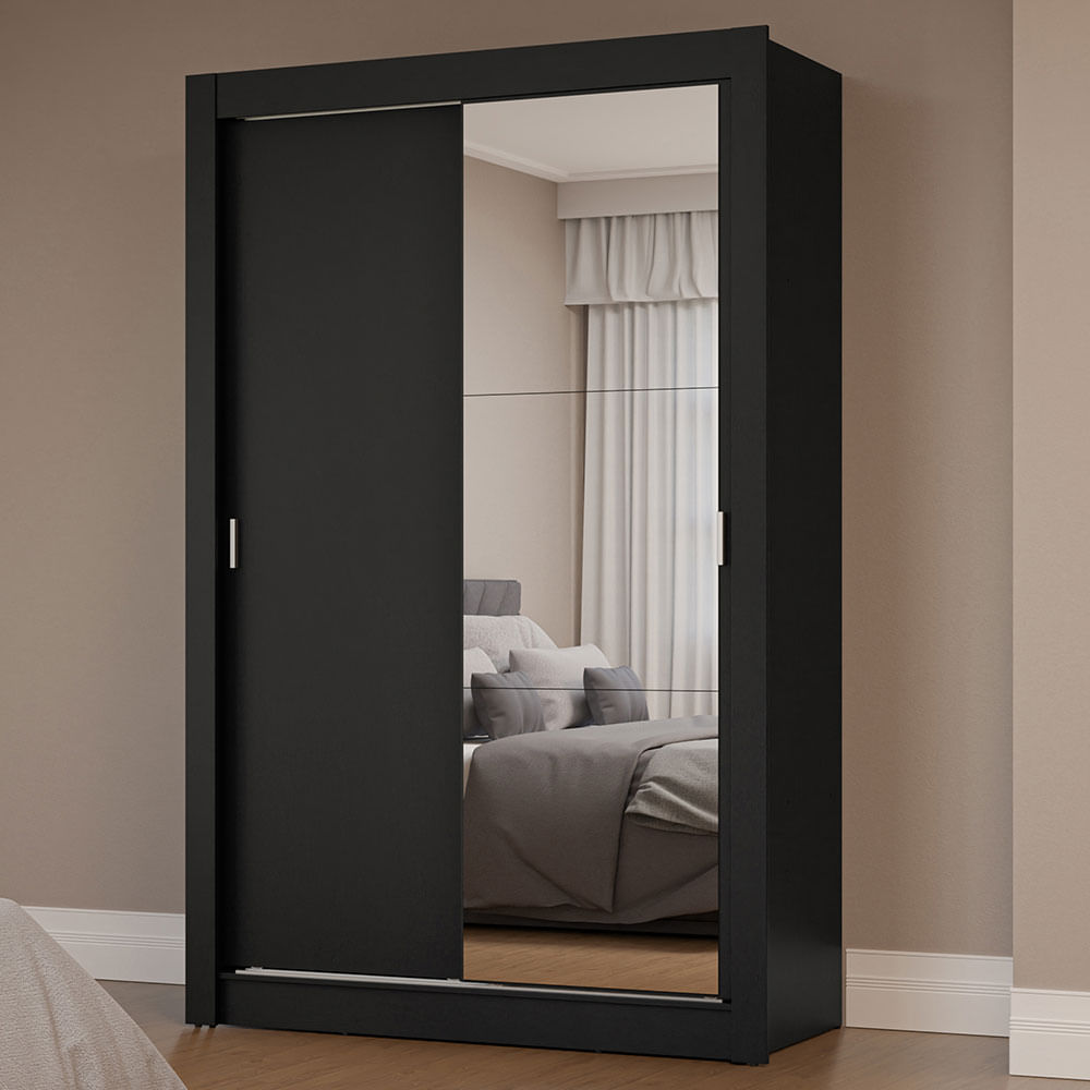 Placard 2 Puertas Corredizas 1 Espejo Milano Madesa 11948N1E