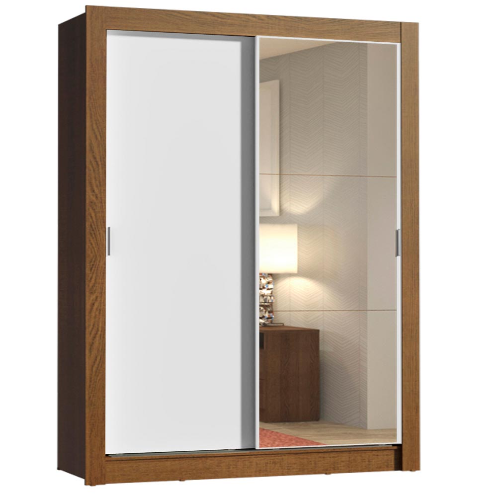 Placard Madesa Dallas Puertas Corredizas 1 Espejo 2 Cajones 10946E1E2G