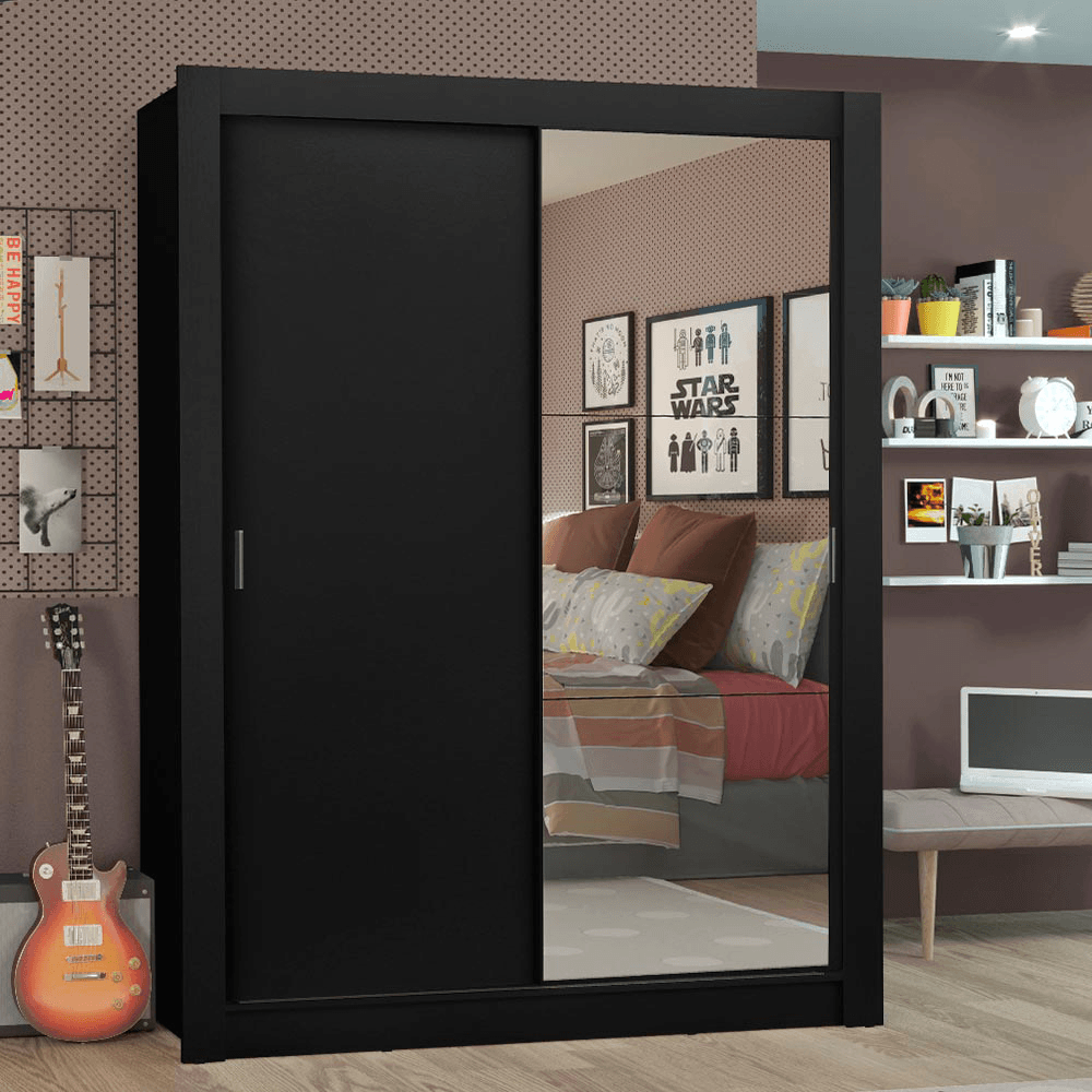 Placard Madesa Denver 2 Puertas Corredizas 1 Espejo 10948N1E