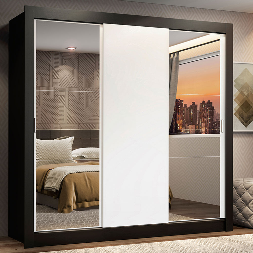 Placard Madesa Lyon 3 Puertas 2 Espejos 2 Cajones 1093772E2G