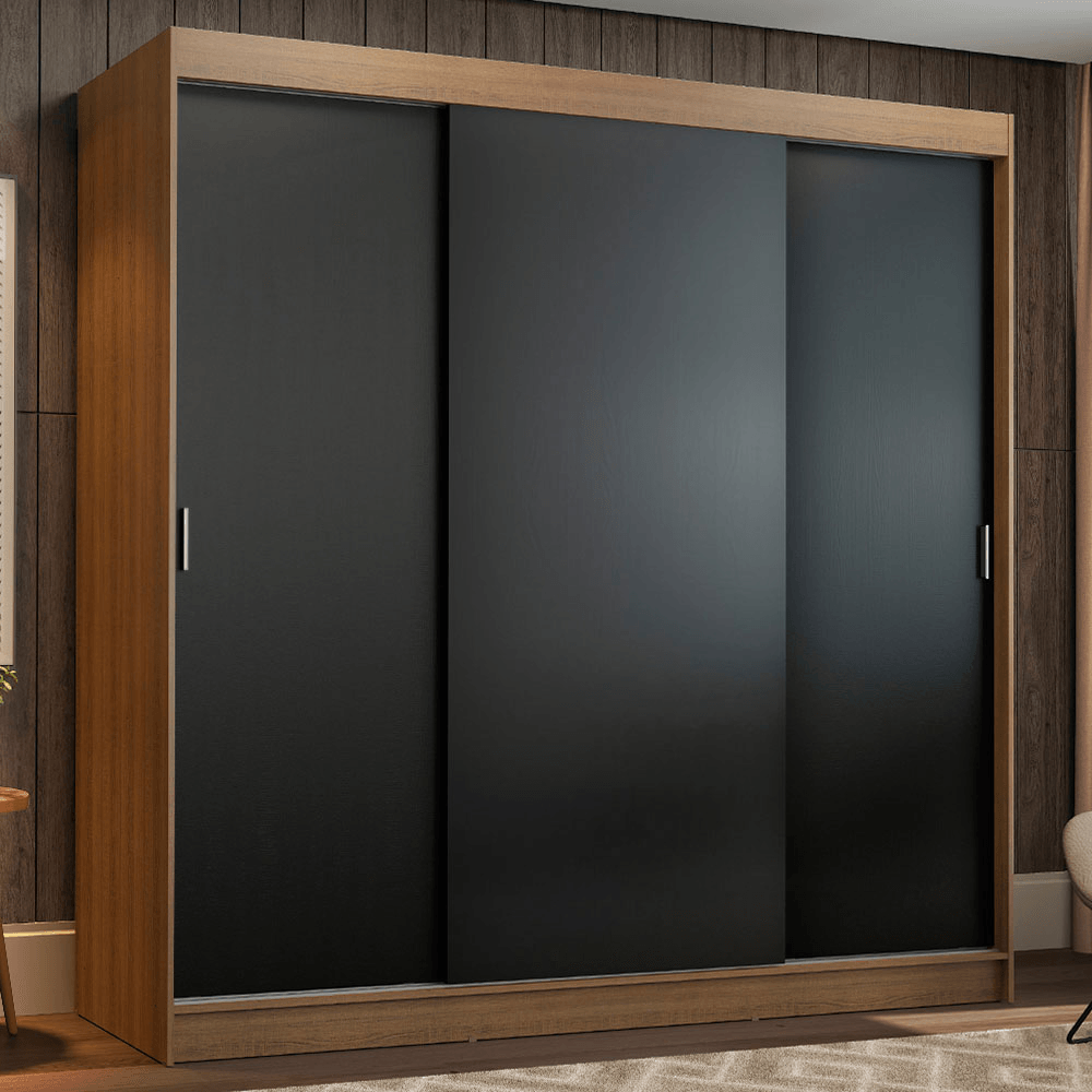 Placard Madesa Reno 3 Puertas Corredizas 4 Cajones 10957K