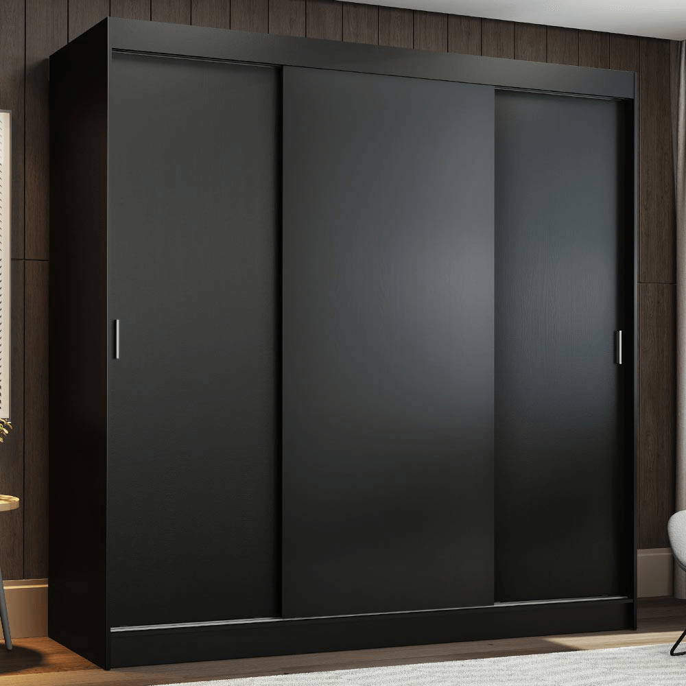 Placard Madesa Reno 3 Puertas Corredizas 4 Cajones 10958N