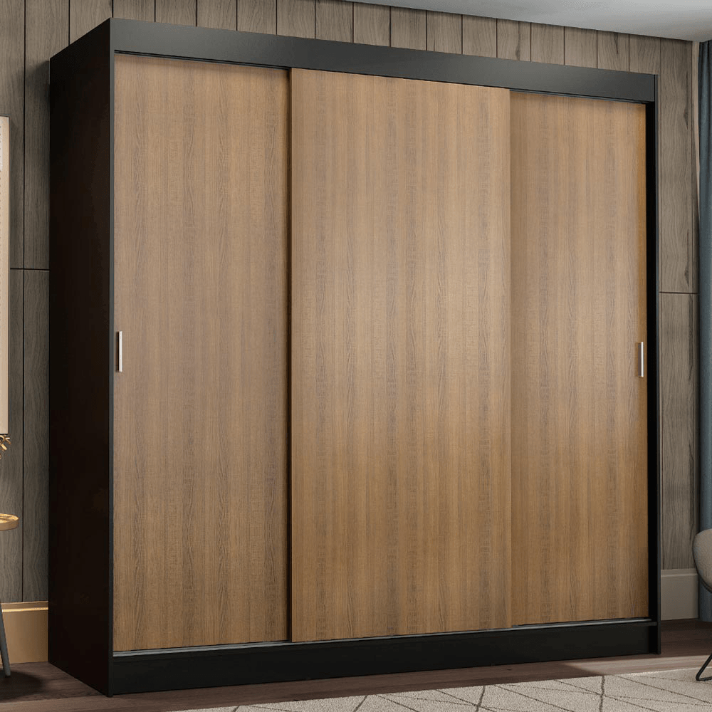 Placard Madesa Reno 3 Puertas Corredizas 4 Cajones 1095D8