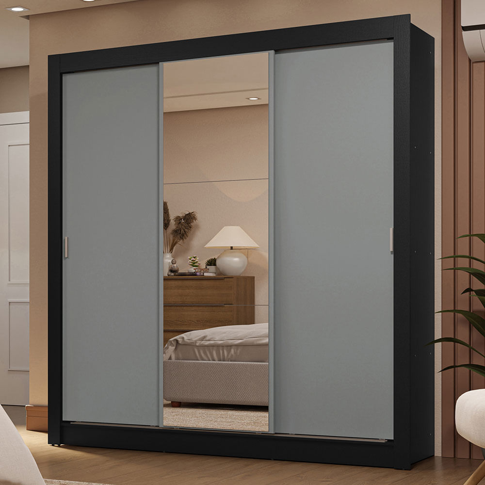 Placard Puertas Corredizas 1 Espejo 2 Cajones Sublime Madesa 1193H91E2G