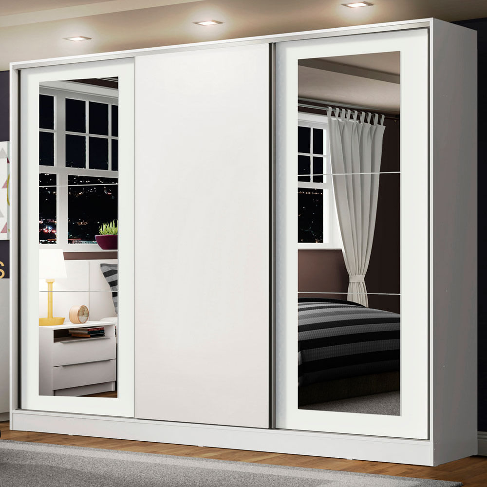Placard Ropero 100% Mdf Madesa Eros 3 Puertas Corredizas 1163092E