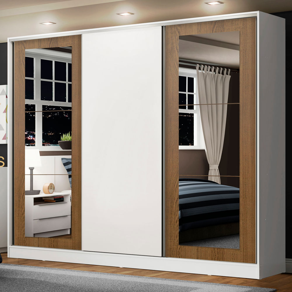 Placard Ropero 100% Mdf Madesa Eros 3 Puertas Corredizas 11639B2E1B