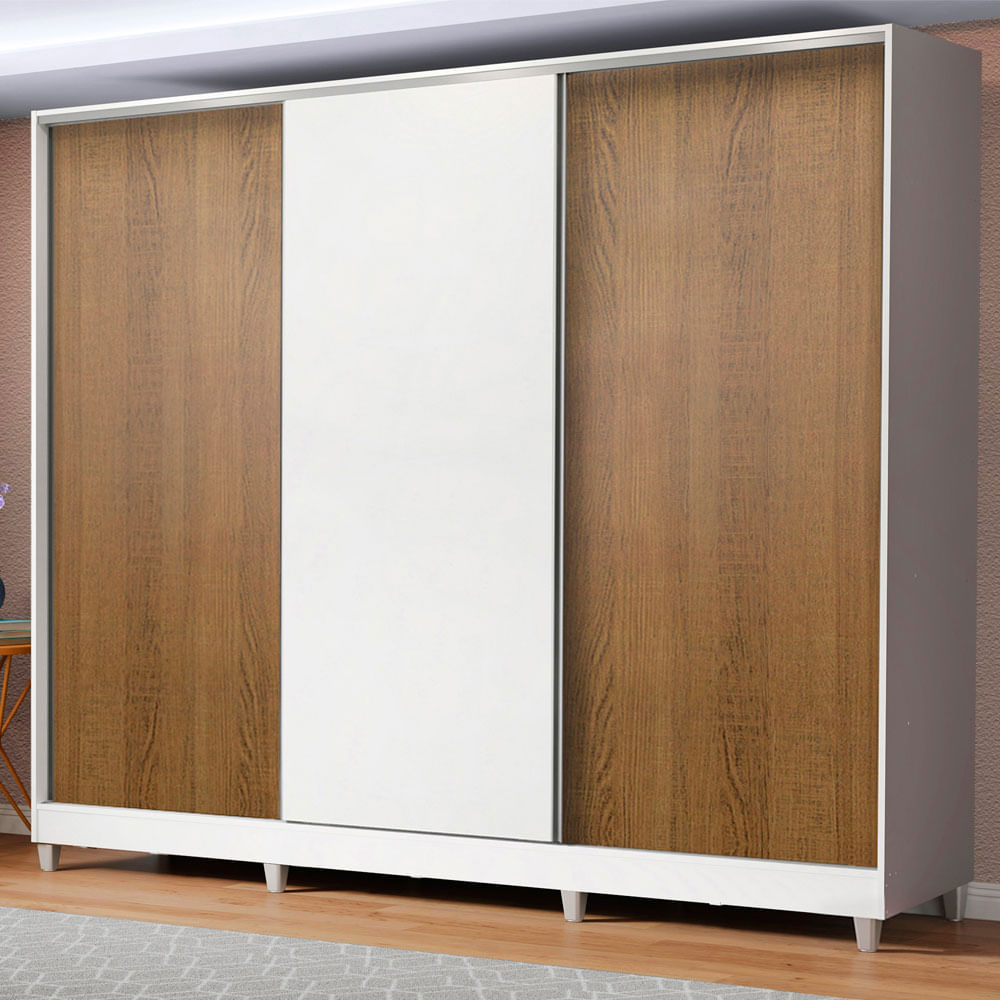 Placard Ropero 100% Mdf Madesa Royale 3 Puertas Corredizas 10639B1BCP