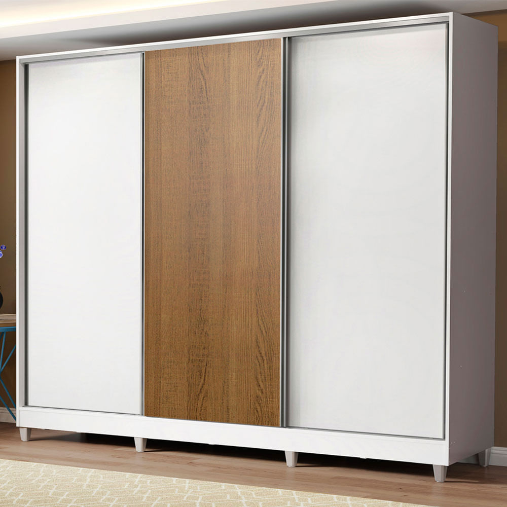 Placard Ropero 100% Mdf Madesa Royale 3 Puertas Corredizas 10639B1RCP