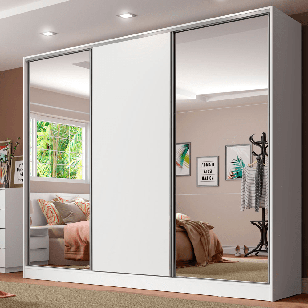 Placard Ropero 100% Mdf Madesa Royale 3 Puertas Corredizas 1063092E