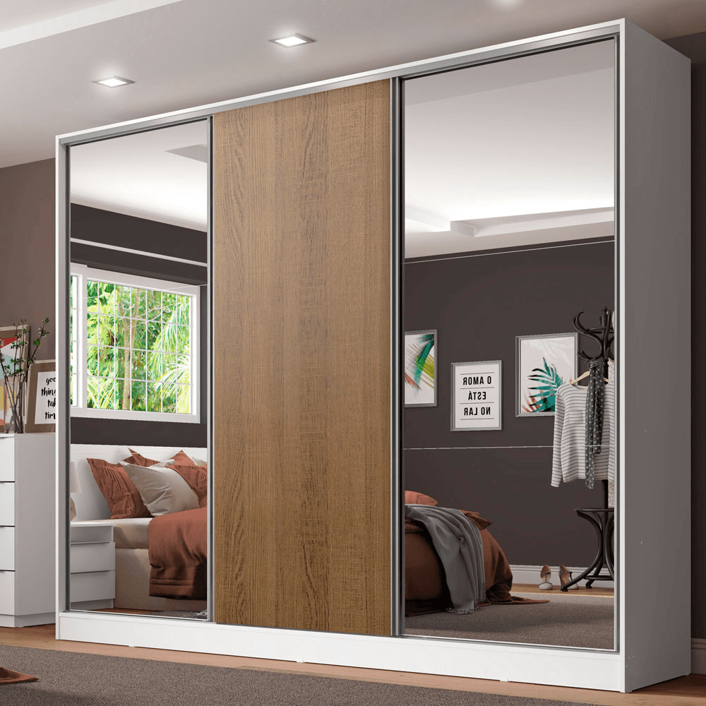 Placard Ropero 100% Mdf Madesa Royale 3 Puertas Corredizas 10639B2E