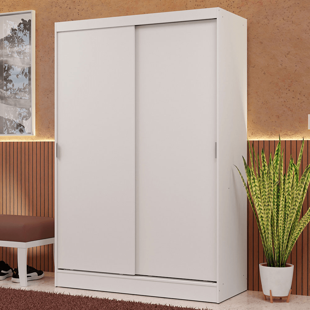 Placard Madesa Max 2 Puertas Corredizas 2 Cajones 119x183 Cm