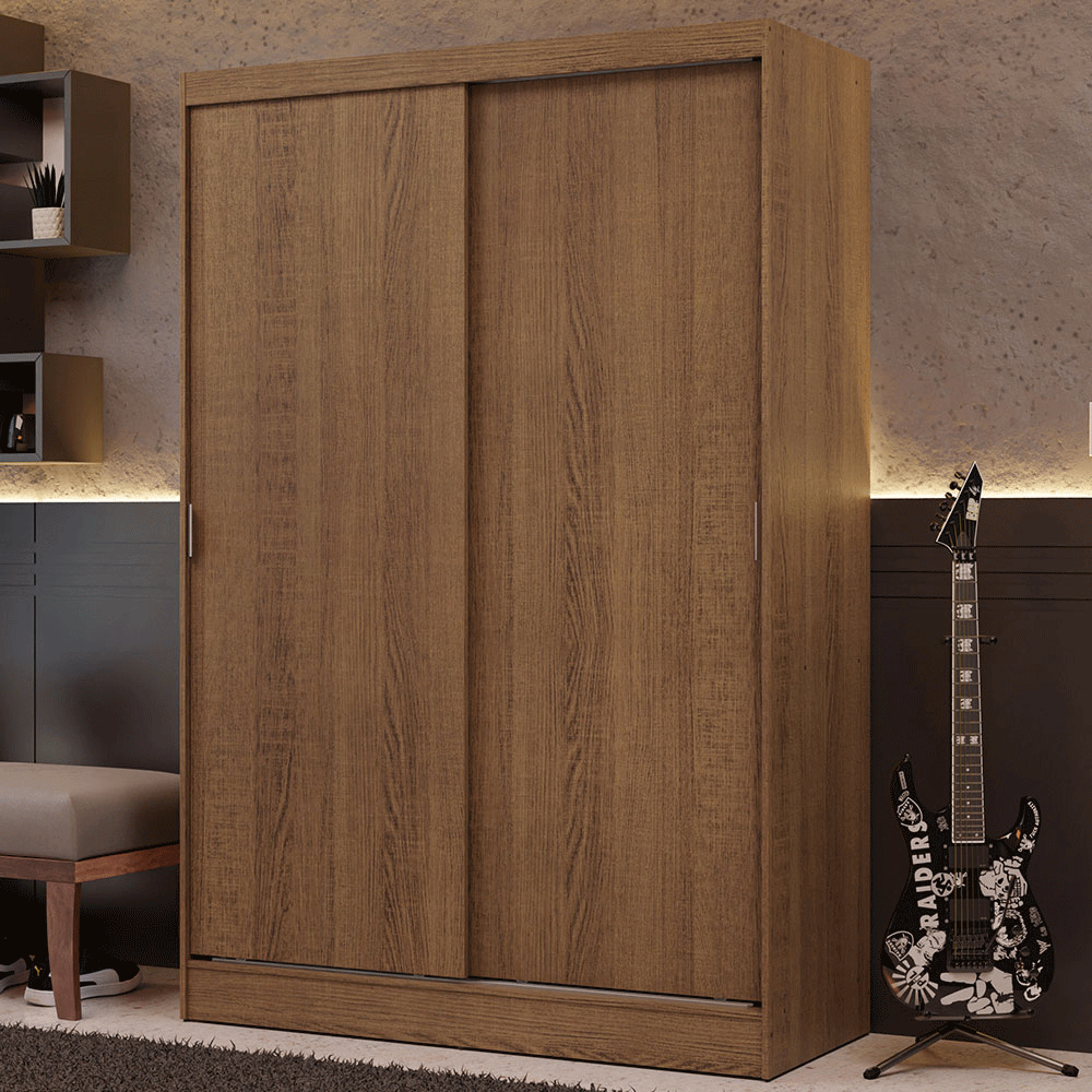 Placard Madesa Luke 2 Puertas Corredizas 2 Cajones 119x183
