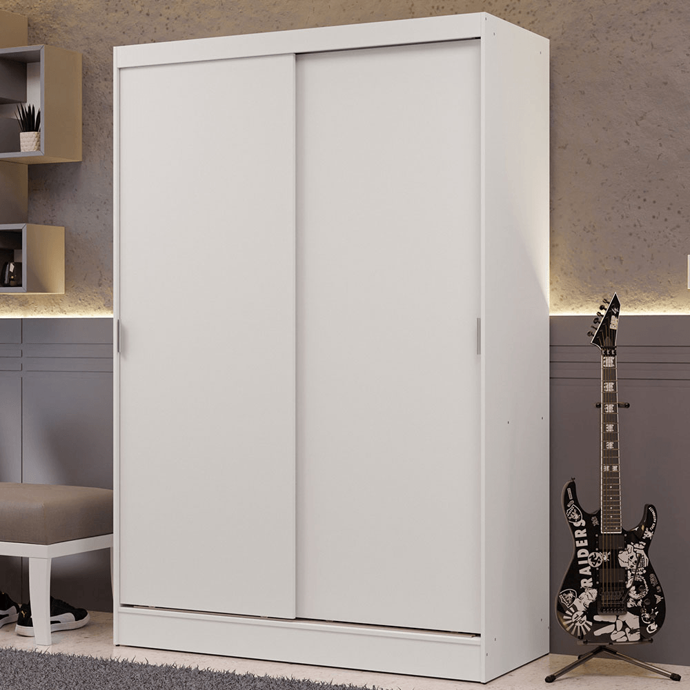 Placard Madesa Luke Ropero 2 Puertas Corredizas 2 Cajones
